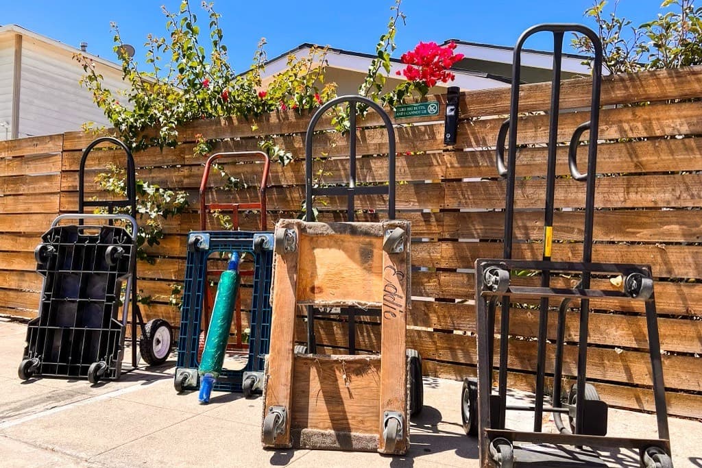 Picture of equipment used to haul and carry moving material for homes and commercial use 